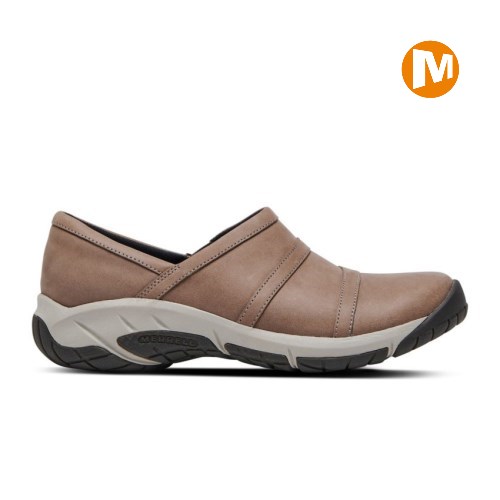 Merrell Encore Moc 4 Leather Freizeitschuhe Damen Braun [DE-NXCVU]